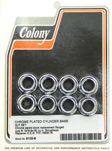 CYLINDER BASE NUTS CHROME